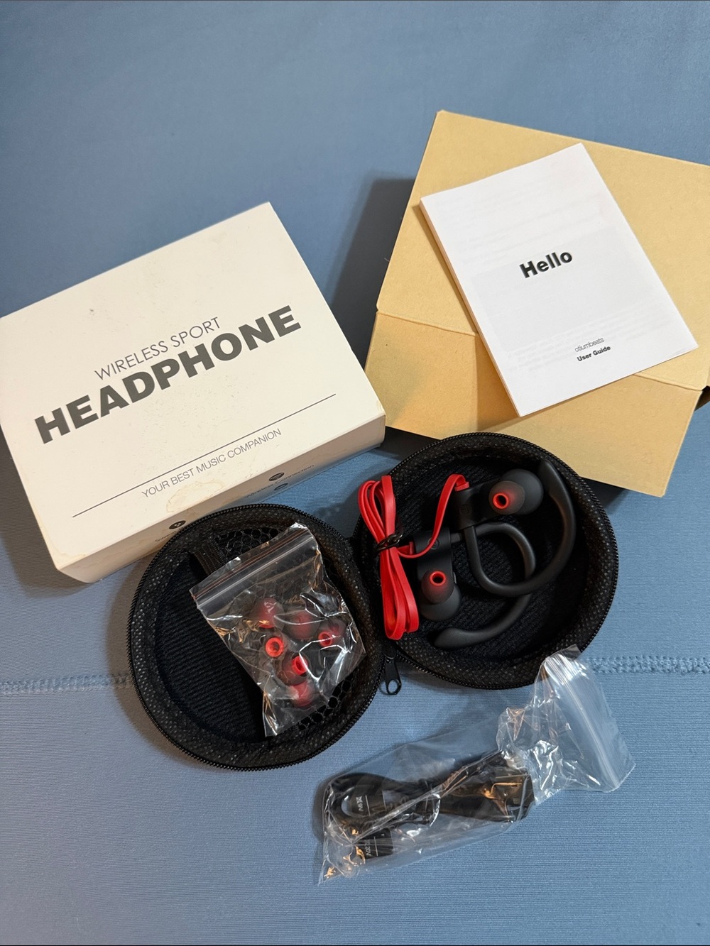 NEW Wireless Bluetooth Sport Headphones - Black and Red